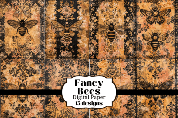 13 Ornate Bee Junk Journal Backgrounds: Elevate Your Crafts