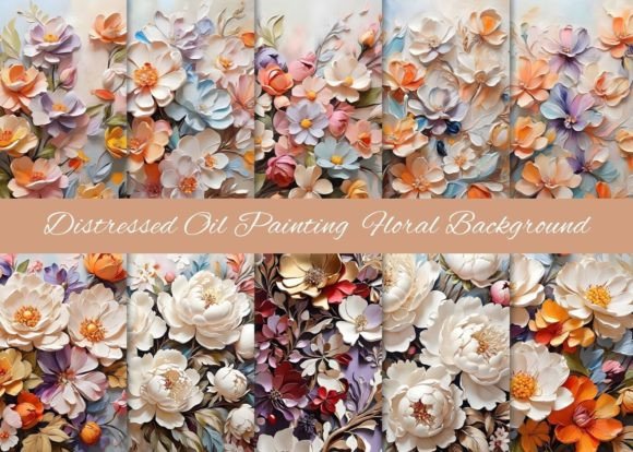 20 Oil Painting Floral Backgrounds: A Designer's Asset