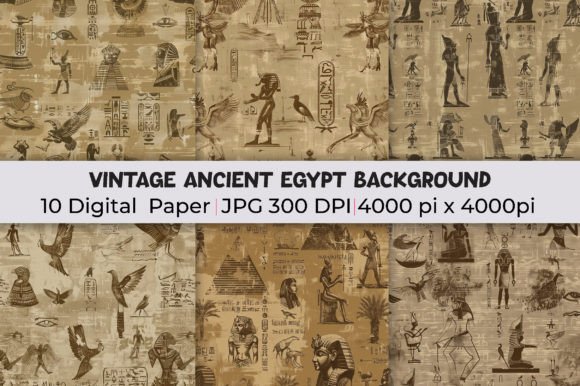 Ancient Allure: Vintage Egyptian Backgrounds for Modern Designs