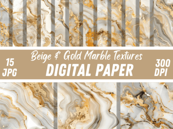 Beige & Gold Marble Paper Backgrounds: A Designer's Guide