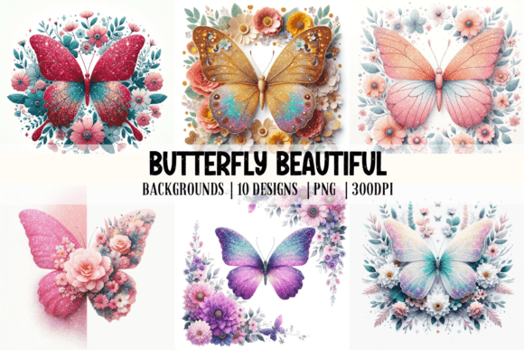 Butterfly Beautiful Backgrounds for Creative Projects