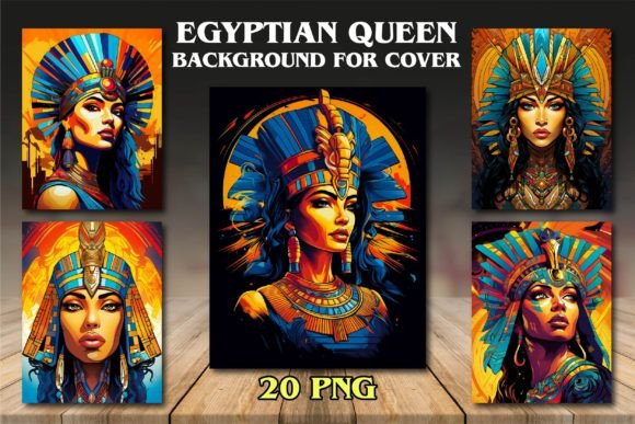 Egyptian Queen Backgrounds for Covers: A Designer's Toolkit