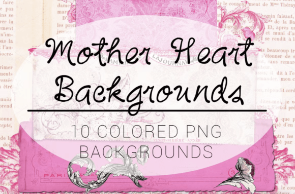 Elegant Mother Heart Backgrounds for Your Projects