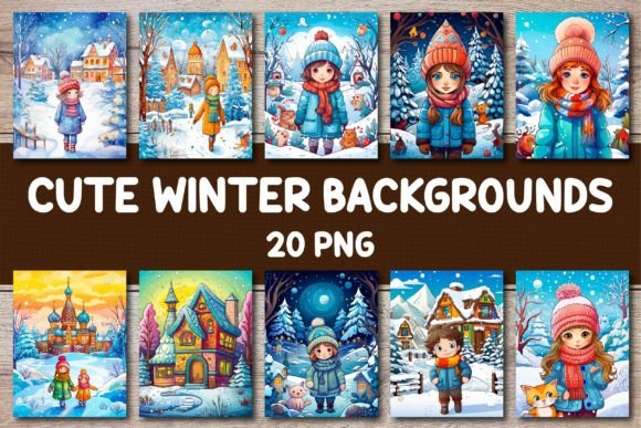 Enchanting Cute Winter Backgrounds for Covers