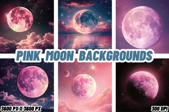 Ethereal Pink Moon Backgrounds: A Designer's Guide to Celestial Charm