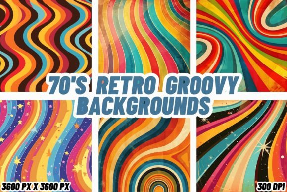 Groove to the Beat: 70s Retro Groovy Backgrounds for Modern Design