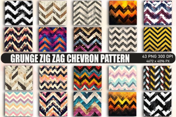 Grunge Chevron Pattern Backgrounds: Texture That Tells a Story