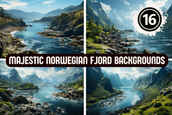 Majestic Norwegian Fjord Backgrounds: Elevate Your Digital Space