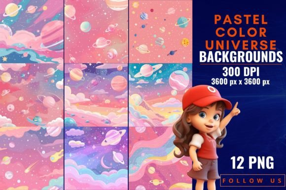 Pastel Color Universe Backgrounds: A Design Asset Guide