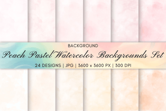 Peach Pastel Watercolor Backgrounds Set: A Designer's Guide
