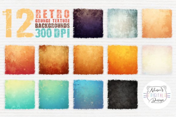 Retro Grunge Texture Backgrounds: Authentic Vintage Style