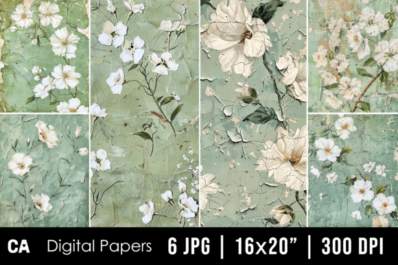 Sage Green Floral Journal Backgrounds: A Designer's Perspective