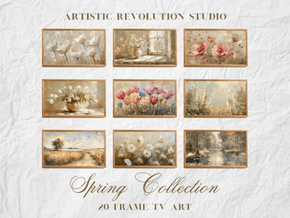 Spring Frame Tv Art: Floral Backgrounds for Your Home