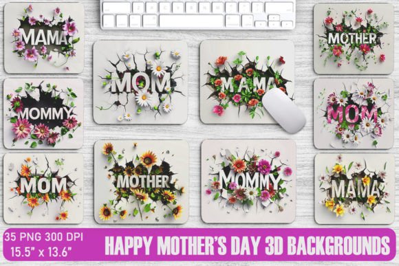 Transform Your Projects with Happy Mother's Day 3D Backgrounds