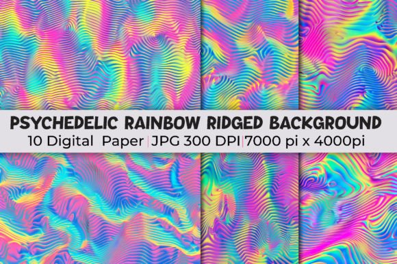 Unleash Vibrancy: The Power of Psychedelic Rainbow Ridged Backgrounds