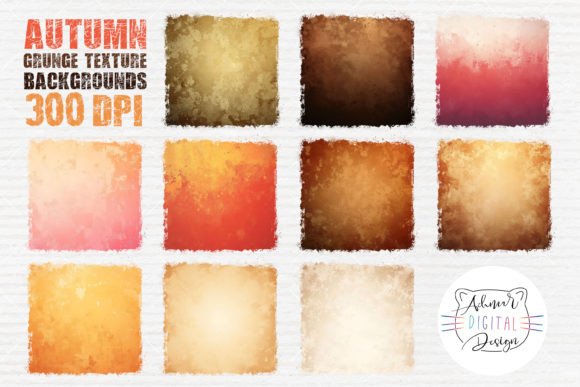 Unlock Autumn's Charm: Grunge Texture Backgrounds for Designers