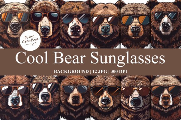 Wild Style: Cool Bear Sunglasses Backgrounds